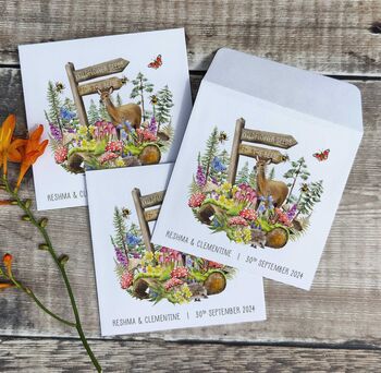 10 Wildflower Seed Packet Favours Woodland, 3 of 6