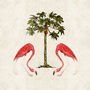 Flamingo And Palm Tree Signed Print, thumbnail 1 of 2