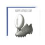 Happy Father’s Day Rugby Card – Rugby Ball Design – Sports Themed Father’s Day Card For Dad, thumbnail 2 of 5