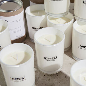 Meraki Fresh Cotton Scented Candle, 3 of 7