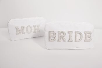 Personalised Cosmetic Make Up Bags With Pearl Letters, 11 of 12