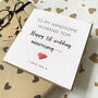 Personalised Anniversary Card For Husband With Origami Heart, thumbnail 1 of 5