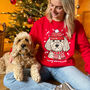 Personalised Merry Woofmas Dog Lover Christmas Jumper, thumbnail 2 of 12