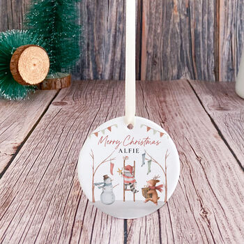 Personalised Ceramic Christmas Ornament Gift, 7 of 7