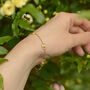 Sterling Silver/ Gold Plated Cottage Garden Bracelet, thumbnail 5 of 6