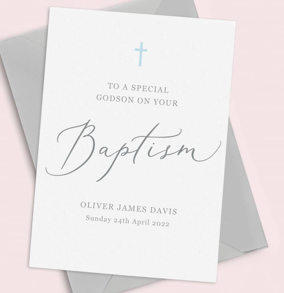 Cross Special Godson Baptism Day Card By Project Pretty 