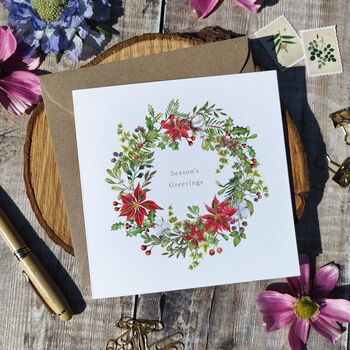 Luxury Winter Botanical Christmas Card, 7 of 7