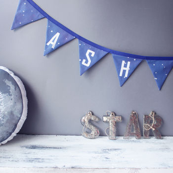 Personalised Bunting Space Galaxy Celestial Star, 2 of 6
