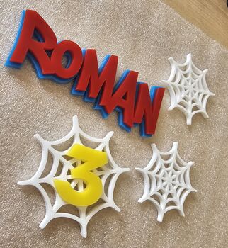 Spiderman Themed Cake Charm, 3 of 4