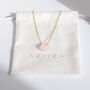 Rose Quartz Raw Crystal Chunk Necklace, thumbnail 3 of 4
