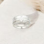 Personalised Sterling Silver Heart Spinner Ring, thumbnail 1 of 7