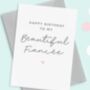 Fiancee Birthday Card, thumbnail 1 of 3