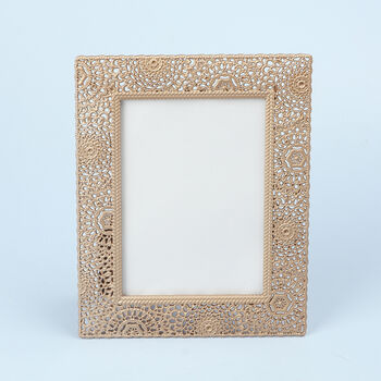 G Decor Moroccan Collection Gold Metal Photo Frame, 6 of 6