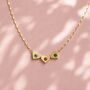 Family Birthstone Sliding Hearts Necklace, thumbnail 4 of 8