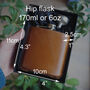 Spin Bowling Personalised Hip Flask In Gift Box, thumbnail 7 of 12
