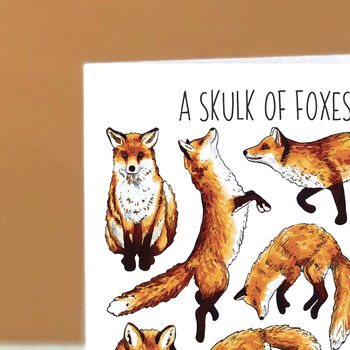Foxes Watercolour Greeting Card, 2 of 7