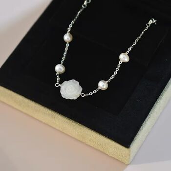 Sara Roses Ivory Silver Pearl Ball Charm Gift Bracelet, 4 of 5