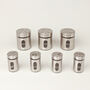 G Decor Glass Chrome Free Standing Spice Rack Jars Set, thumbnail 4 of 5