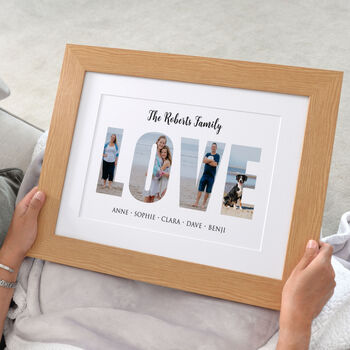 Personalised Photos Inside Love Collage, 2 of 8