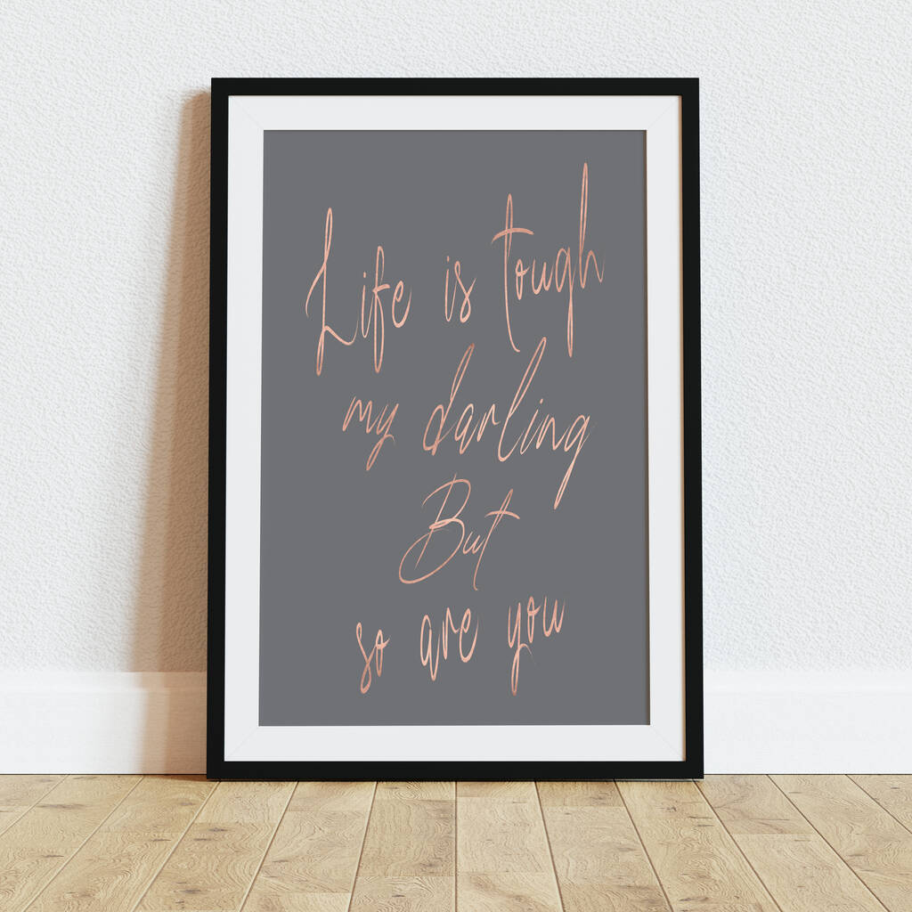 Inspirational Quote Typography Print, 1 of 5