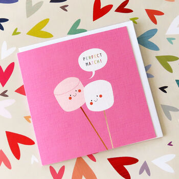 Perfect Match Marshmallows Card, 4 of 5