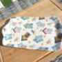 Handmade Sandwich Plate In Beach Huts Design, thumbnail 8 of 10