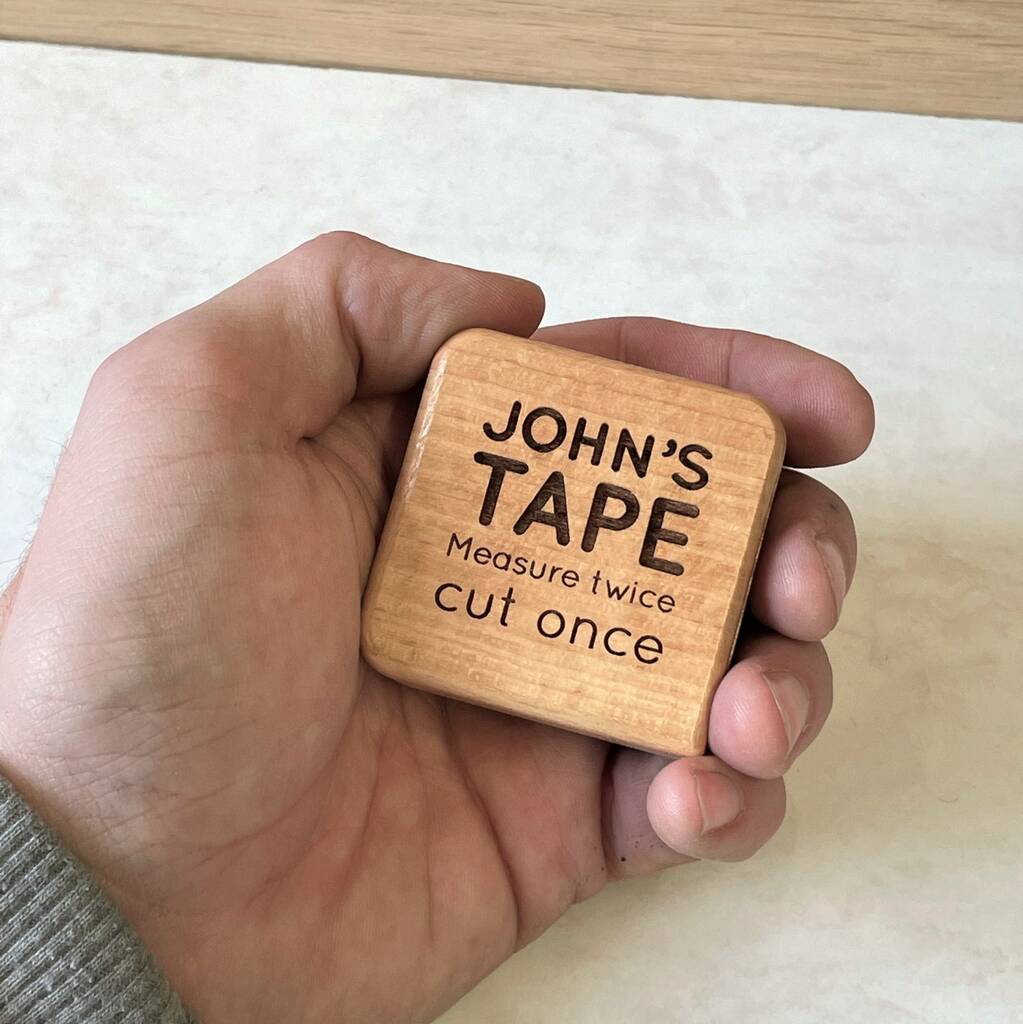 Personalised Wooden Tape Measure, 1 of 4