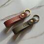 Personalised Leather Loop Keyring, thumbnail 2 of 6
