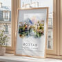 Mostar Travel Print Of Bosnia And Herzegovina, thumbnail 3 of 7