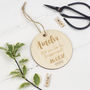 Personalised Will You Be My Bridesmaid Token Decoration, thumbnail 3 of 3