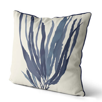Seaweed No1 Blue Cushion, Nautical Coastal Design, 2 of 4