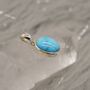 Turquoise Pendant Set In Sterling Silver Necklace, thumbnail 1 of 10