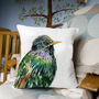 Inky Starling Large Luxury Cushion And Pad, thumbnail 3 of 4