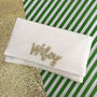 Wifey Sequin Wedding Day Bridal Clutch, thumbnail 2 of 7