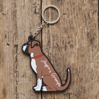 Boxer Key Ring Personalisation Available, 2 of 4