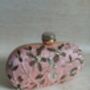 Pink Embroidered Handcrafted Clutch Bag, thumbnail 8 of 12