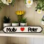 Personalised Wedding Gift Bride And Groom Roadsign, thumbnail 3 of 4