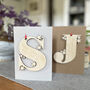 Personalised Initial Letter Father's Day Card, thumbnail 1 of 11