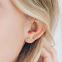 Gold Daisy Earrings, thumbnail 3 of 8