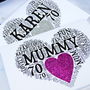 Personalised 70th Birthday Sparkle Card, thumbnail 2 of 12