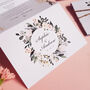 Blush Wild Floral Wedding Invitations, thumbnail 3 of 9