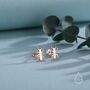 Sterling Silver 2D Ant Stud Earrings, thumbnail 2 of 11