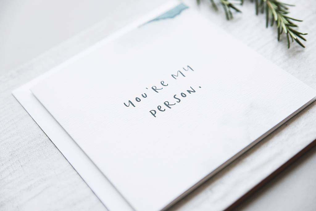 You Re My Person Funny Anniversary Card By I Am Nat Notonthehighstreet Com