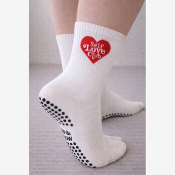 'Self Love Club' Grip Socks, 3 of 5