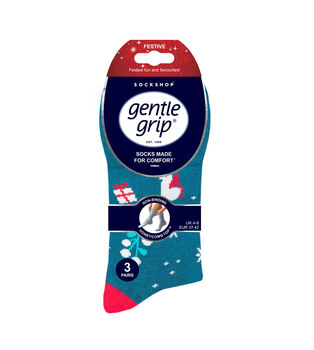 Christmas Gift Box: Brushed Cotton Nightdress, Thermal Vest, Three Pairs Of Soft Top Christmas Socks, Three Pairs 100% Cotton Full Briefs And A Hand Care Set, 3 of 9