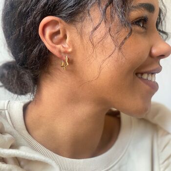 Star Hoop Earrings, 7 of 8