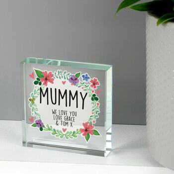Compact Floral Personalised Crystal Token, 6 of 6
