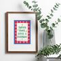 Personalised 'Through Chaos, Coffee And Everything' Friendship Print, thumbnail 6 of 8