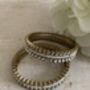 Indian Gold Plated Kundan Antique Bangles Two.Eight, thumbnail 6 of 8