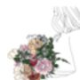 Personalised Wedding Bouquet Print, thumbnail 2 of 5